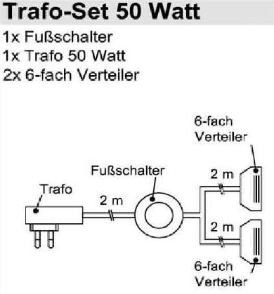 Schröder Zubehör - Trafo-Set 50 Watt - TRA50