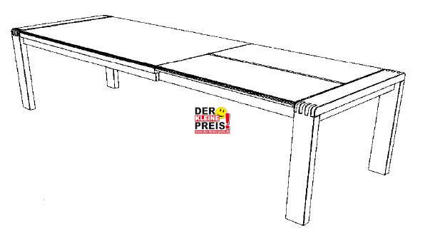 Decker-Möbelwerke - Vigo - Esstisch mit Verlängerung - Länge 220 cm - 102 588