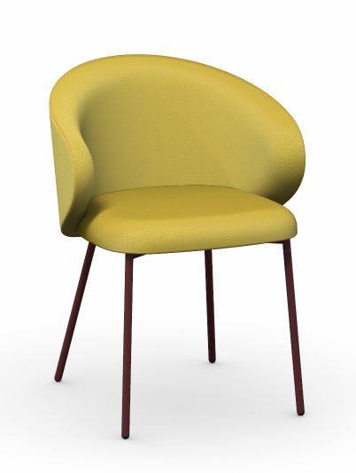 Connubia Calligaris - Stuhl TUKA - CB1999 - Gestell Rot Oxid - 2er Set | Stühle