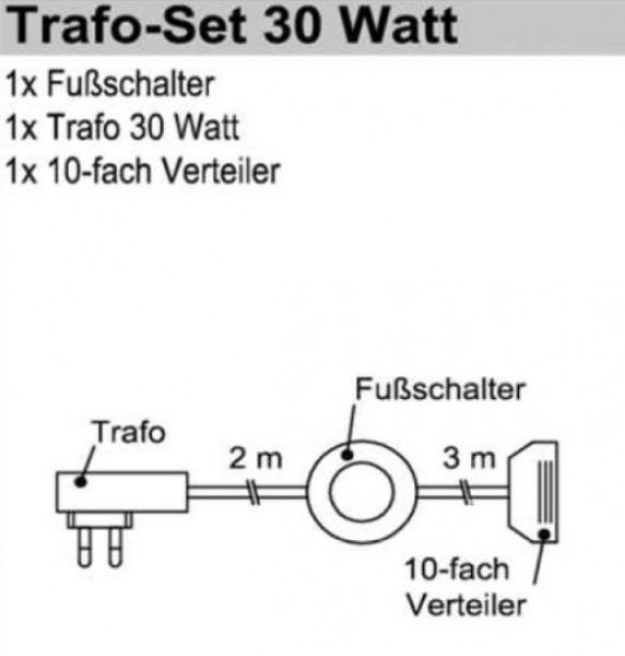 Schröder Zubehör - Trafo-Set 30 Watt - TRA30