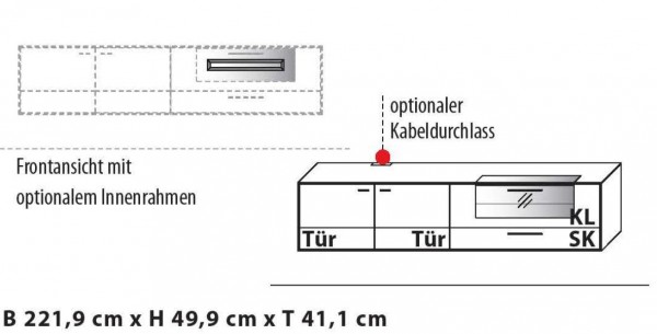 Wöstmann WM1880 - Hängelowboard - 11233 oder 11234