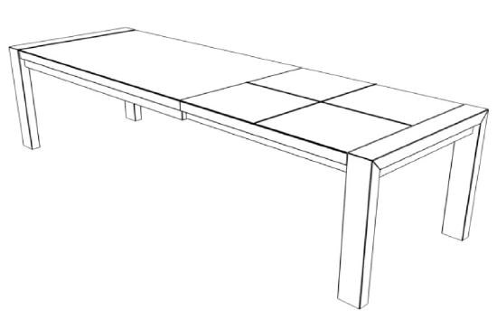 Decker-Möbelwerke - Volterra Plus - Esstisch mit Verlängerung - Länge 180 cm
