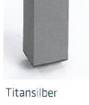 Gestell-Titansilber