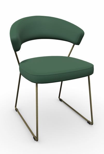 Connubia Calligaris - Stuhl NEW YORK - CB1022 - 2er Set - Metall Messing lackiert